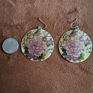 Floral Patterned Earrings